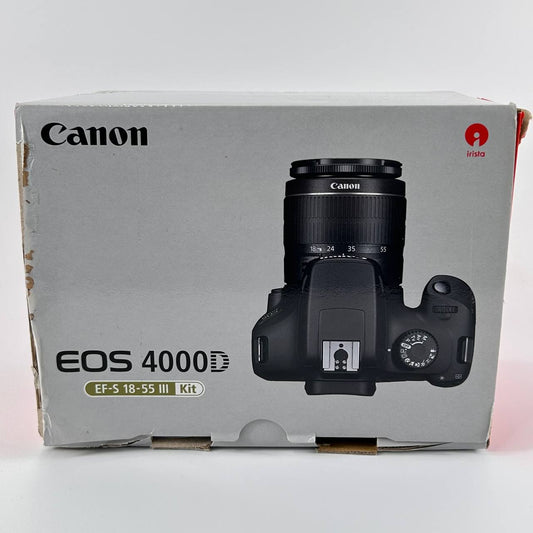 Canon EOS 4000D EF-S 18-55mm III Kit usato reflex usata per principianti