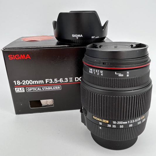 Sigma 18-200mm f/3.5-6.3 DC OS HSM II - Attacco Nikon usato garantito