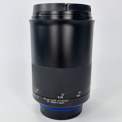 ZEISS Milvus 35mm f/1.4 ZE - Attacco Canon EF